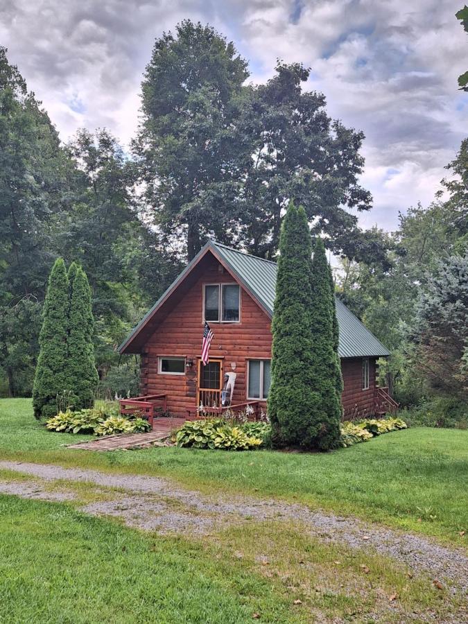 Neshannock Creekside Log Cabin Volant Extérieur photo
